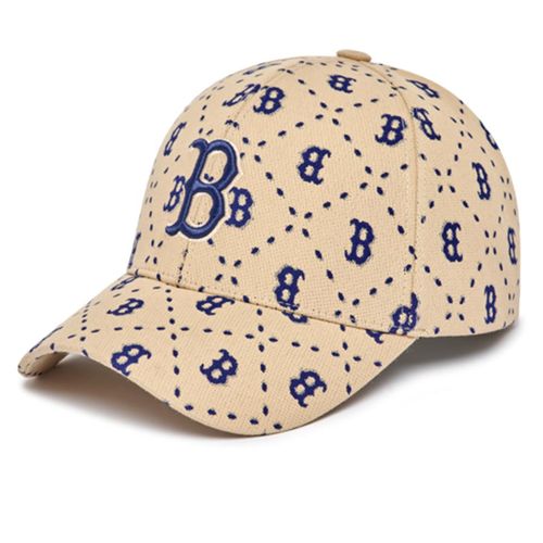 Mũ MLB Diamond Monogram Structured Ball Cap Boston Red Sox 3ACPM023N-43SAL Màu Vàng Cát