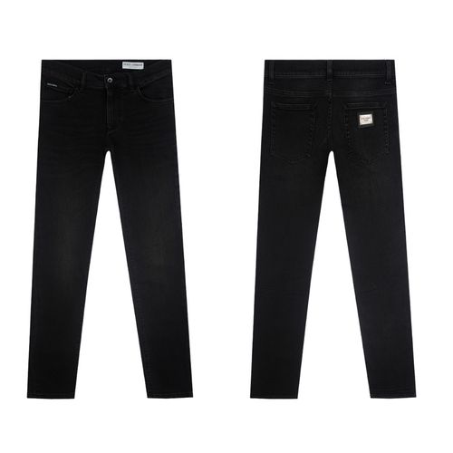 Quần Jeans Dolce & Gabbana Tag Silver Skinny GY07LD G8IU1 S9001 Màu Đen Size 50-3