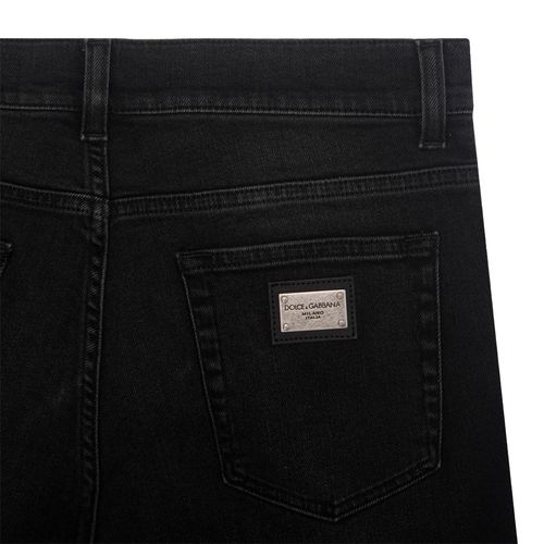 Quần Jeans Dolce & Gabbana Tag Silver Skinny GYJCCD G8IU1 S9001 Màu Đen Size 44-2