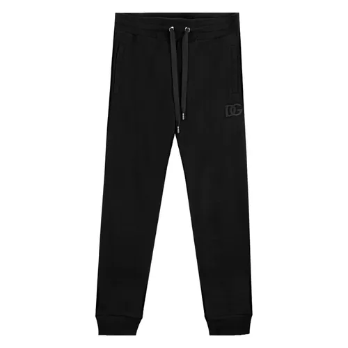 Quần Jogger Nam Dolce & Gabbana D&G Logo Printed Black GVXQHT G7I8I N0000 Màu Đen Size 46