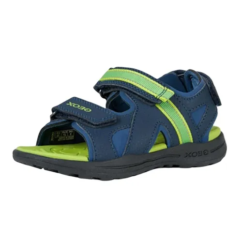 Sandals Bé Trai Geox J GleJ GLEEFUL B. A LYCRA+PR.DBK Màu Xanh Navy Size 32