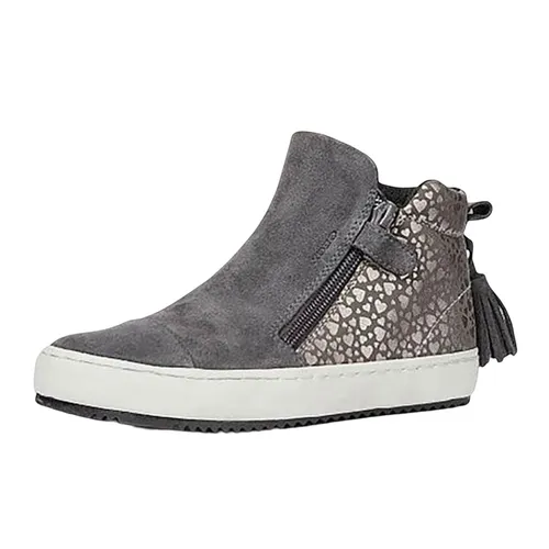 Sneakers Bé Gái Geox J KALISPERA G. F SU+PR.SY.SU Họa Tiết Màu Xám Size 35