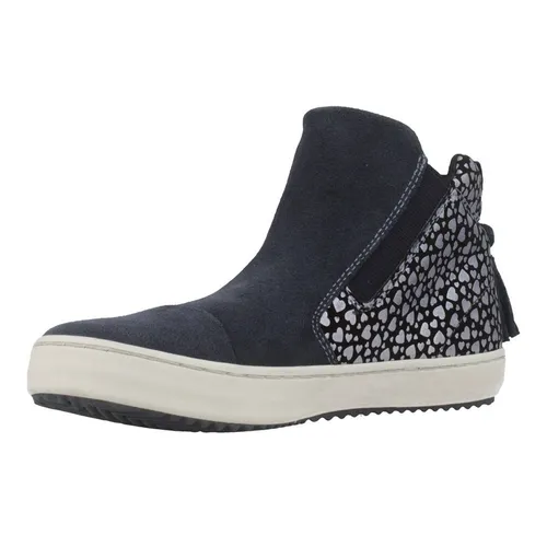 Sneakers Bé Gái Geox J KALISPERA G. F SU+PR.SY.SU Họa Tiết Màu Xanh Navy Size 35