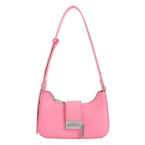 Túi Đeo Vai Nữ Charles & Keith CNK Metallic Accent Belted Bag - Pink 40271113 Màu Hồng