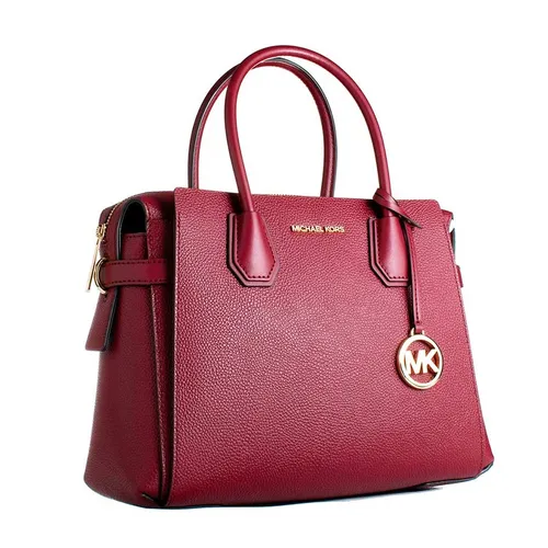 Túi Xách Michael Kors MK Mercer Mulberry Red Grained Leather 35F2GM9S8L Màu Đỏ