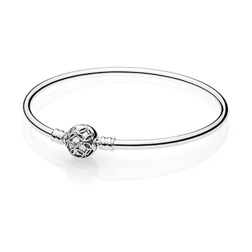 Vòng Đeo Tay Pandora Silver Celebration Bangle 597137 Màu Bạc Size 19