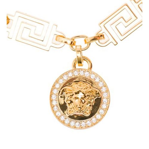 Vòng Đeo Tay Versace Medusa Greca Chain Bracelet DG0E010DJMXD01O Màu Vàng-1