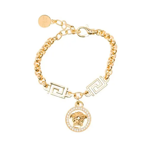 Vòng Đeo Tay Versace Medusa Greca Chain Bracelet DG0E010DJMXD01O Màu Vàng