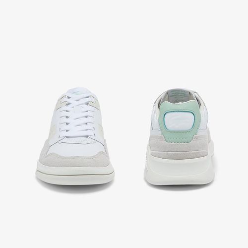 Giày Lacoste Women's Game Advance Luxe Leather and Suede Sneakers Màu Trắng Size 39.5-1