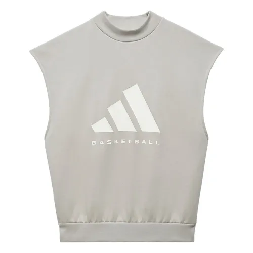 Áo Ba Lỗ Adidas Basketball Sleeveless Sweatshirt IA3416 Màu Ghi Size XL