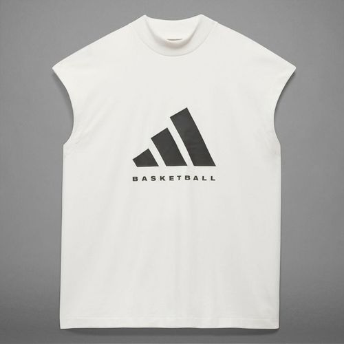 Áo Ba Lỗ Adidas Basketball Sleeveless Tee IA3443 Màu Trắng Size L-3