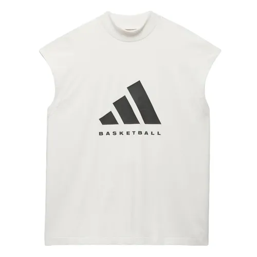 Áo Ba Lỗ Adidas Basketball Sleeveless Tee IA3443 Màu Trắng Size S