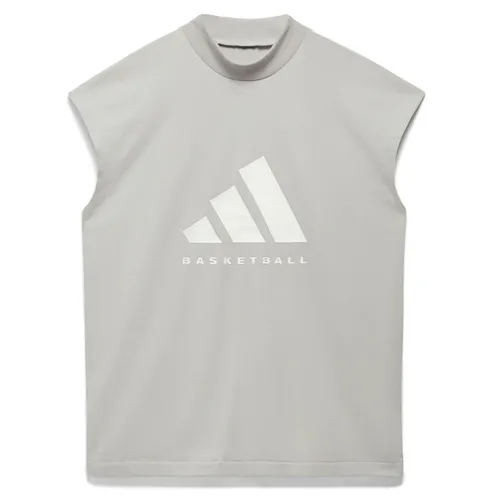 Áo Ba Lỗ Adidas Basketball Sleeveless Tee IA3445 Màu Ghi Size XXL