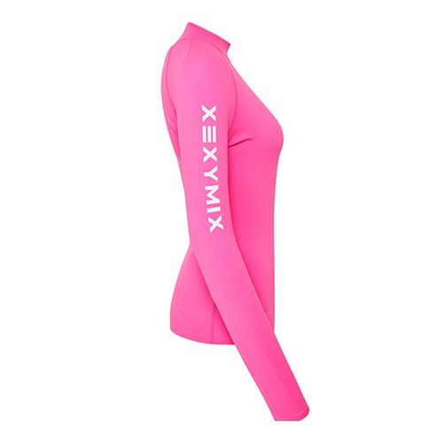 Áo Bơi Xexymix X Prisma Lettering Rash Guard Funky Pink XT0208T Màu Hồng Size XL-5