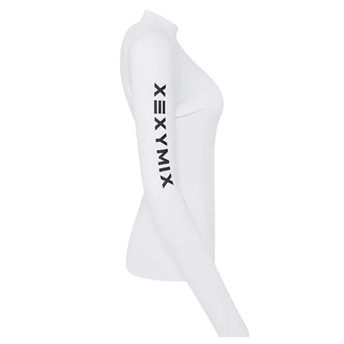 Áo Bơi Xexymix X Prisma Lettering Rash Guard White Ivory XT0208T Màu Trắng Size XL-2