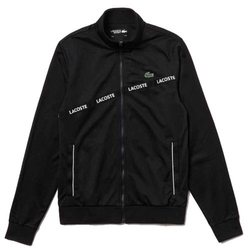 Áo Khoác Nam Lacoste Sport Signature Band Zip Sweatshirt Black SH8651 Màu Đen Size XS