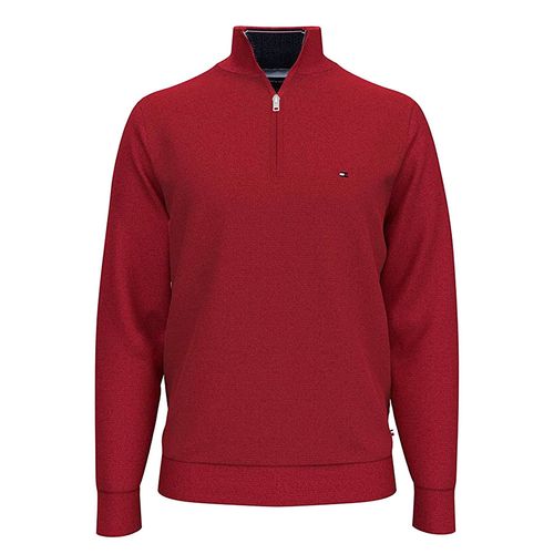 Áo Nỉ Tommy Hilfiger Solid Quarter-Zip Sweatshirt 78C6087 619 Màu Đỏ Size M