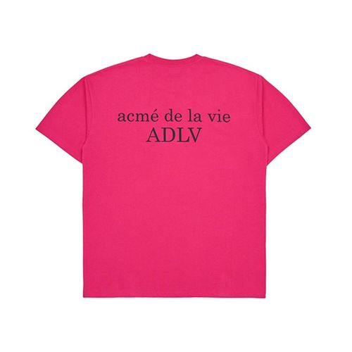 Áo Phông Acmé De La Vie ADLV Tshirt Basic Logo Season2 Màu Hồng Size 1-6