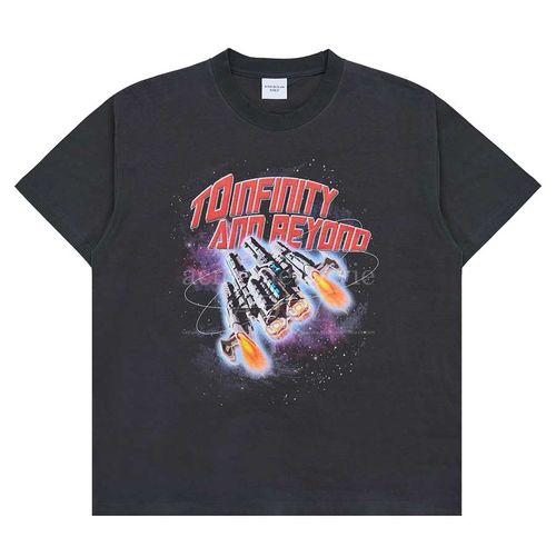 Áo Phông Acmé De La Vie ADLV  Space Artwork Short Sleeve T-Shirt Charcoal Màu Than Chì