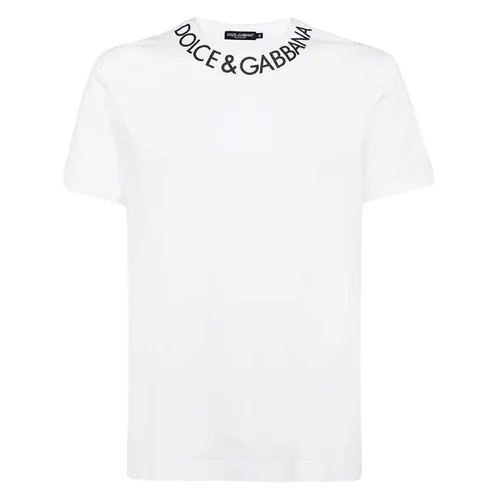 Thời trang Dolce & Gabbana Áo phông - Áo Phông Dolce & Gabbana D&G White Logo Printed G8PL1T FU7EQ W0800 White Màu Trắng Size 44 - Vua Hàng Hiệu