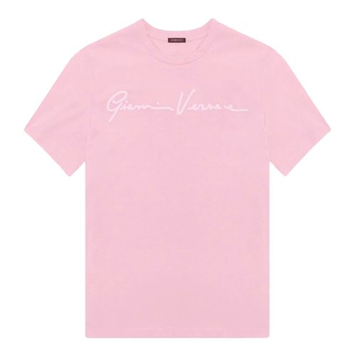 Áo Phông Versace Gianni Signature Embroidered Pink A85757 A228806 A2242 Màu Hồng
