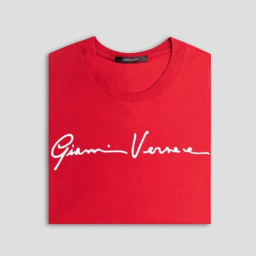 Áo Phông Versace Gianni Signature Embroidered Red 1006217 1A04235 2R680 Màu Đỏ-2