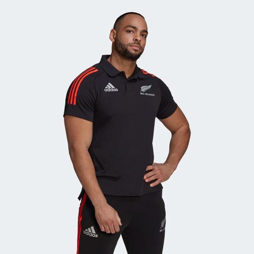 Áo Polo Adidas All Blacks Primeblue Rugby Shirt GU3206 Màu Đen Sọc Cam-2