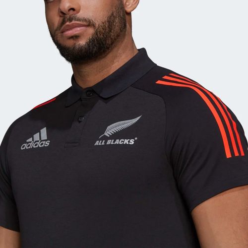 Áo Polo Adidas All Blacks Primeblue Rugby Shirt GU3206 Màu Đen Sọc Cam-3