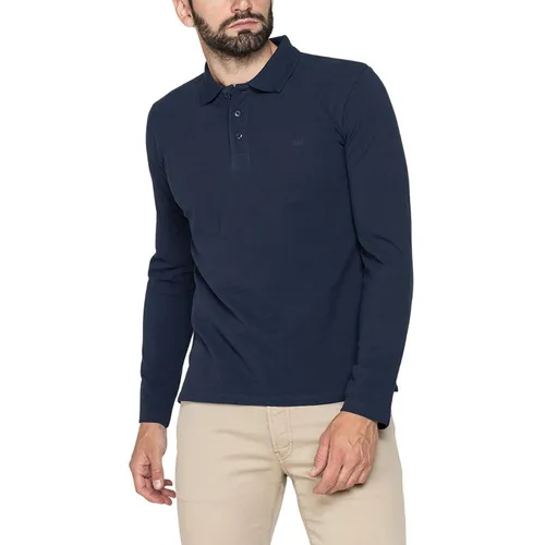Áo Polo Dài Tay Carrera Jeans 8220075A_687 Màu Xanh Than Size M