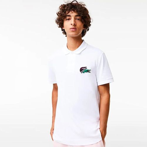 Áo Polo Lacoste Graphic Mif Blanc In White For Men Màu Trắng Size XS-2