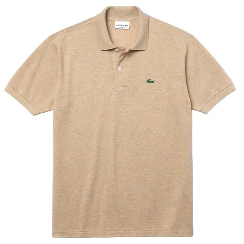 Áo Polo Lacoste Marl Classic Fit L1264 HAB Shirt Màu Be Size L