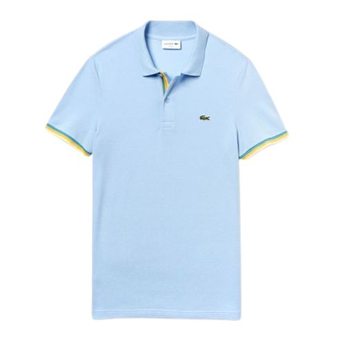 Áo Polo Lacoste Slim Fit Petit Piqué Polo Shirt Màu Xanh Blue Size S