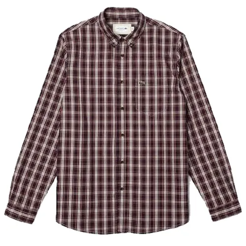 Áo Sơ Mi Lacoste Regular Fit CH3983 8L1 Màu Kẻ Đỏ Size S - Thời trang - Vua Hàng Hiệu