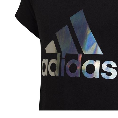 Áo Thun Adidas Dance Metallic Print Tee JR Tshirt HD4407 Màu Đen Size XS-3