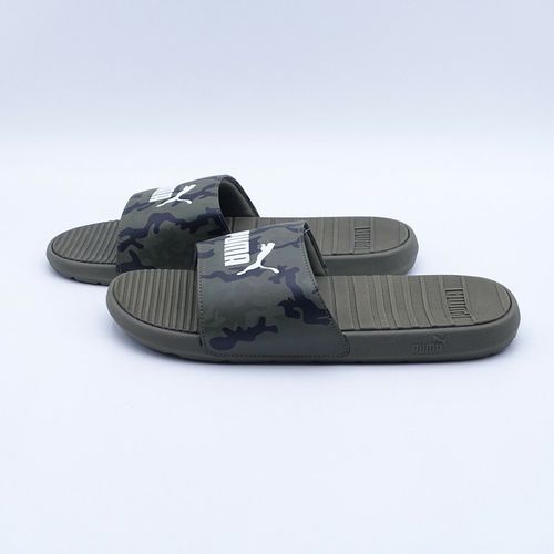 Dép Puma Cool Cat Camo Slide Sandals 373849-01 Dark Olive/White Màu Xanh Rêu Size 40.5-4