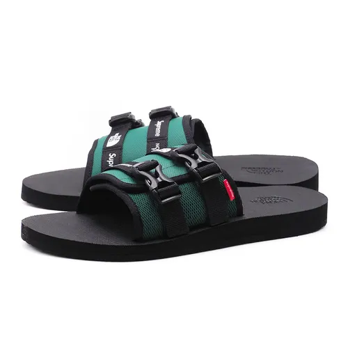 Dép Supreme The North Face Trekking Sandal Green/Black NF02253I Màu Xanh Đen Size 44
