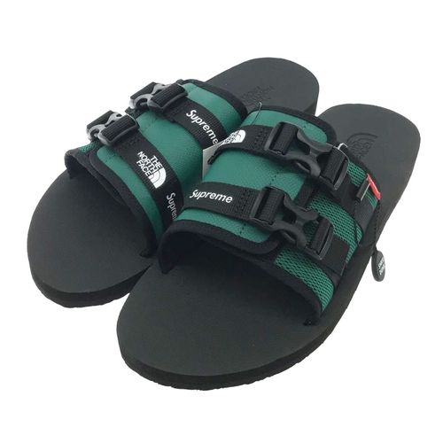 Dép Supreme The North Face Trekking Sandal Green/Black NF02253I Màu Xanh Đen Size 45-4