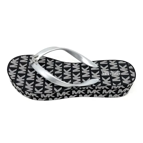 Dép Xỏ Ngón Michael Kors MK Bedford Glam Flip Flop Màu Đen Size 37.5