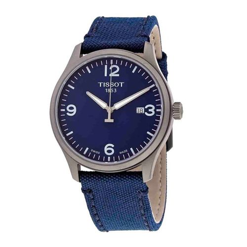 Đồng Hồ Nam Tissot Gent XL Quartz Blue Dial Blue Fabric Men's Watch T116.410.37.047.00 Màu Xanh Navy-2