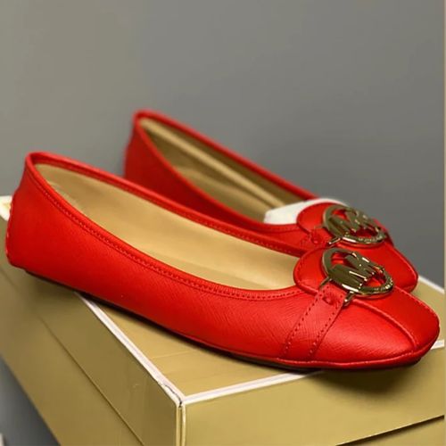 Giày Bệt Michael Kors MK Fulton Shoes Scarlet Màu Đỏ Cam Size 38.5-1