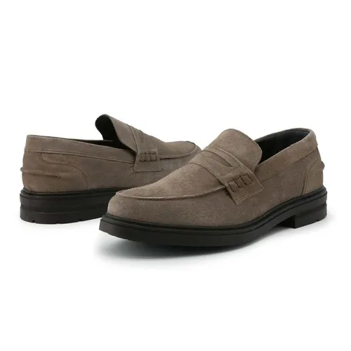 Giày Lười Nam Duca Di Morrone LUPO-CAM_TAUPE Màu Xám Size 41