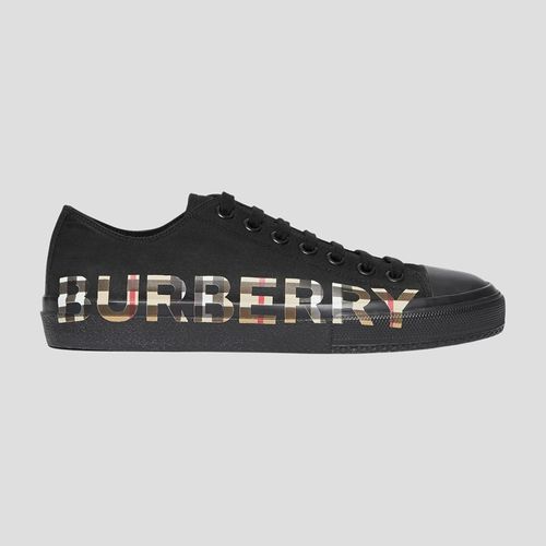Giày Sneakers Burberry Checked Logo Printed 8018275 Màu Đen-5