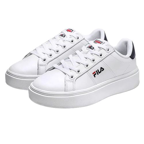 Giày Thể Thao BTS Fila Spring Collection Court Plumpy Shoes 1TM01397D-147 Màu Trắng Size 35-5