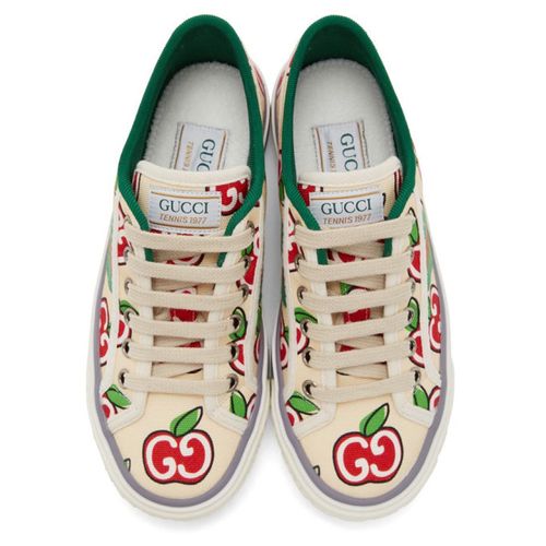 Giày Thể Thao Gucci Off-White GG Apple Tennis 1977 Sneakers Phối Màu Size 37-1