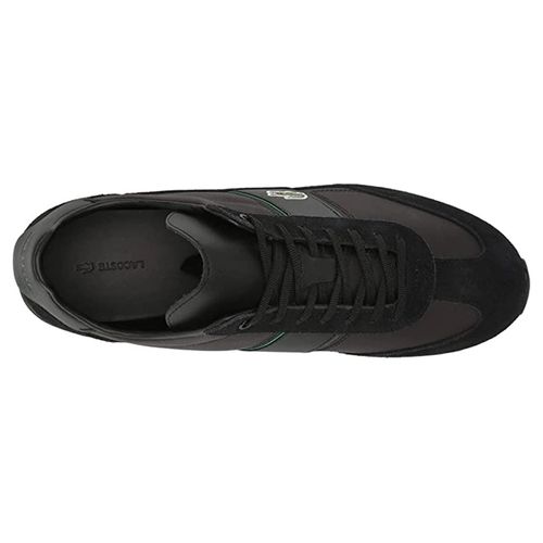 Giày Thể Thao Lacoste Angular Textile And Leather 222 Màu Đen Size 42.5-5
