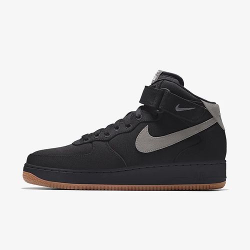 Giày Thể Thao Nike Air Force 1 Mid By You Màu Đen Size 36-3