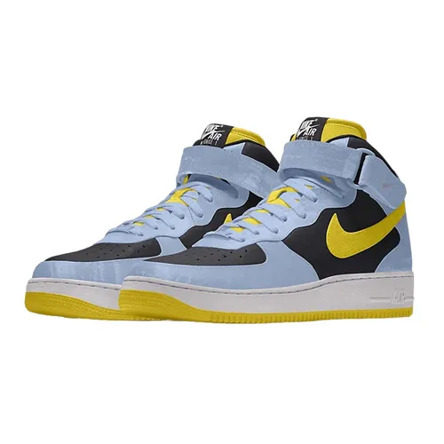 Giày Thể Thao Nike Air Force 1 Mid By You Màu Xanh Đen Size 49
