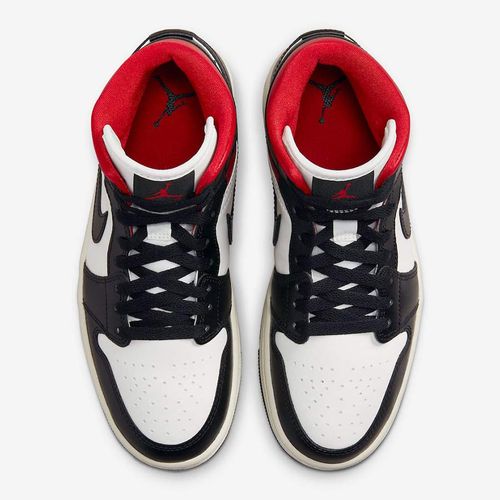 Giày Thể Thao Nike Air Jordan 1 Mid BQ6472-061 Màu Đen/Trắng/ Đỏ Size 36.5-2