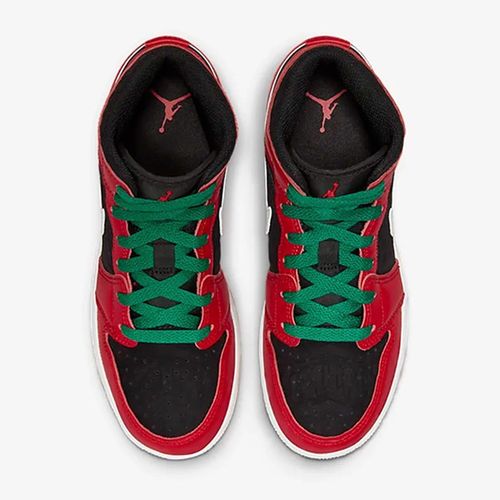 Giày Thể Thao Nike Air Jordan 1 Mid SE DQ8418-006 Màu Đen Đỏ Size 37.5-6