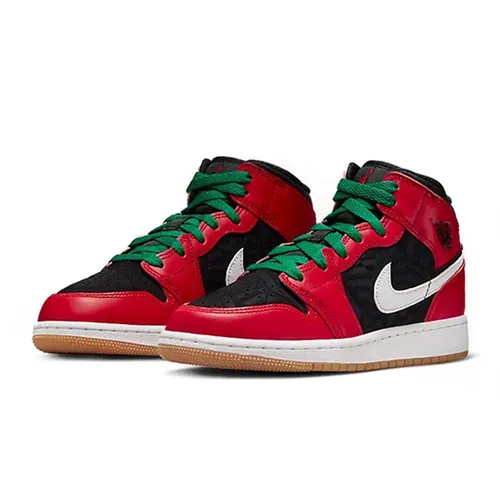 Giày Thể Thao Nike Air Jordan 1 Mid SE DQ8418-006 Màu Đen Đỏ Size 40